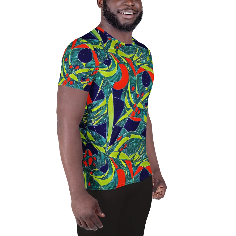 Harmonic Mirage on Men's Athletic T-Shirt — Right