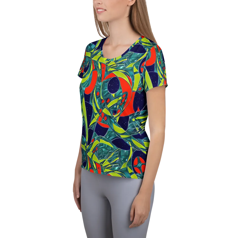 Harmonic Mirage on Women's Athletic T-Shirt — Left