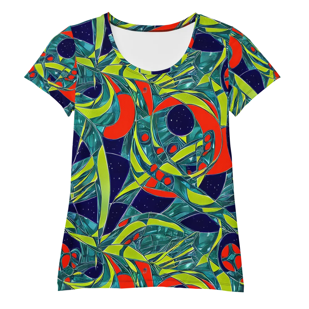 Harmonic Mirage on Women's Athletic T-Shirt — Front