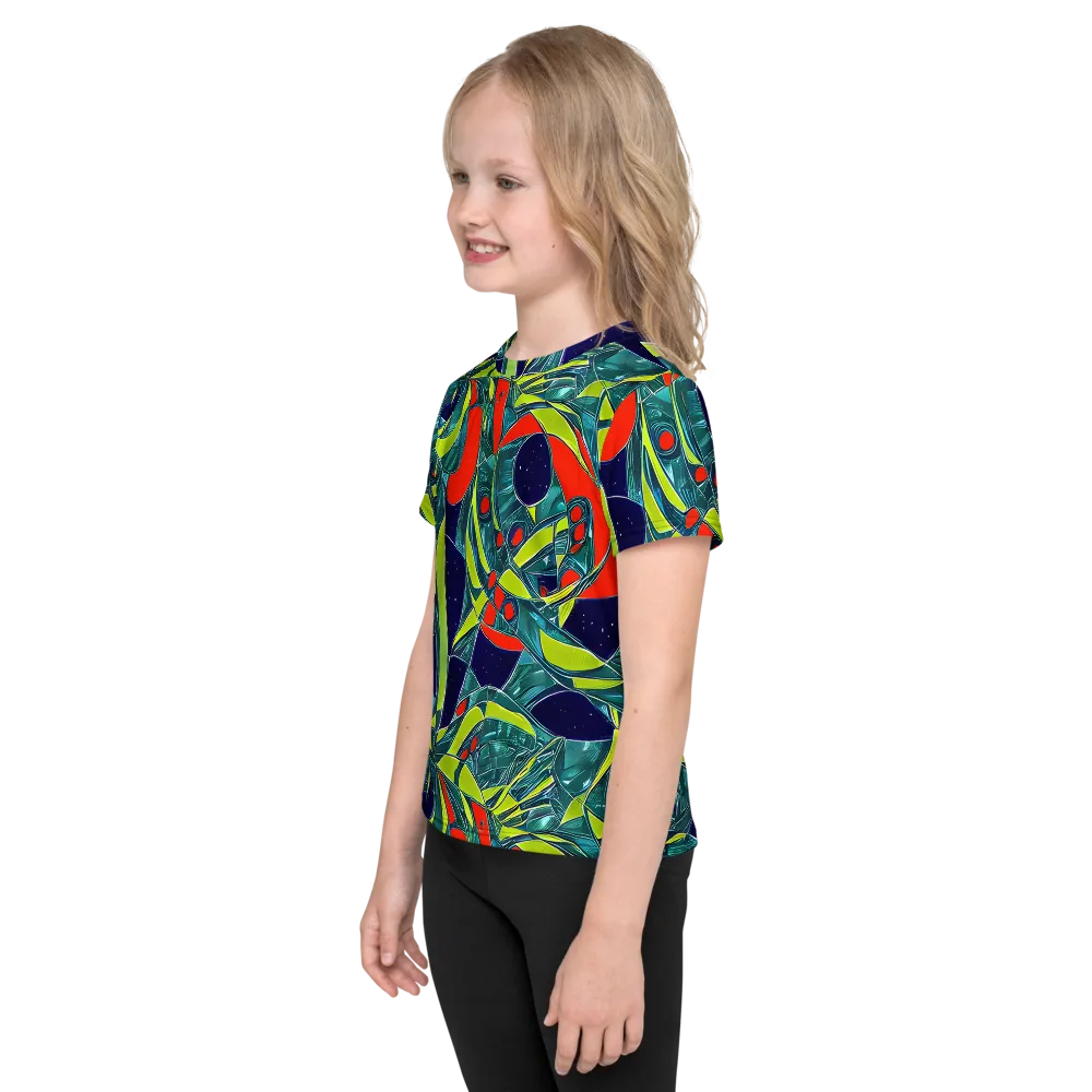 Harmonic Mirage on Kids Crew Neck T-Shirt — Left