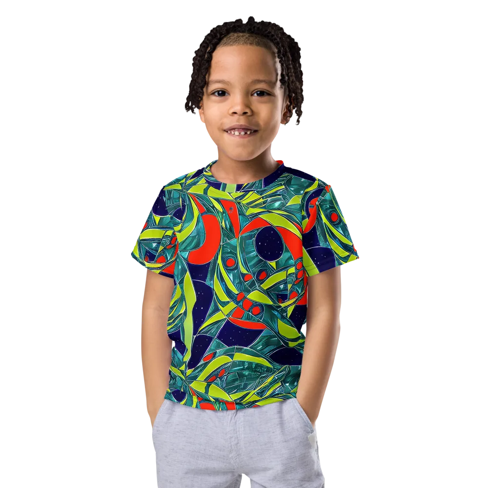Harmonic Mirage on Kids Crew Neck T-Shirt — Front