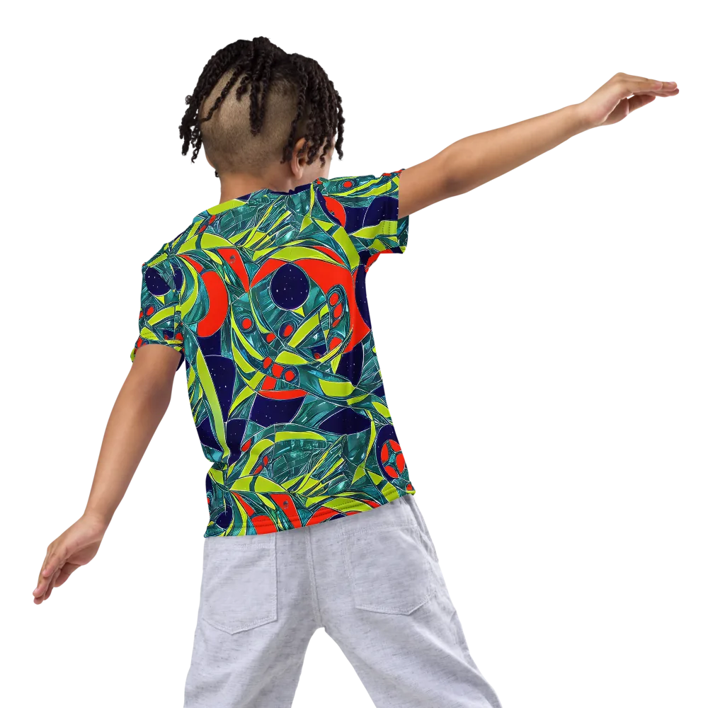 Harmonic Mirage on Kids Crew Neck T-Shirt — Back