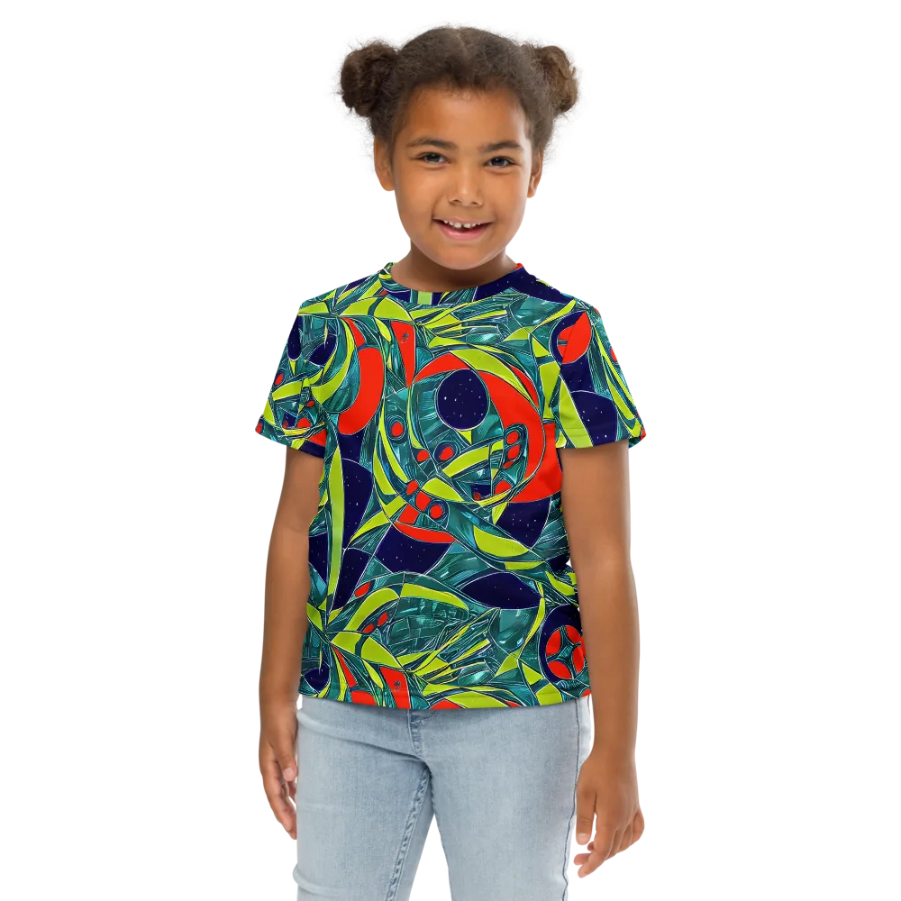 Harmonic Mirage on Kids Crew Neck T-Shirt — Front