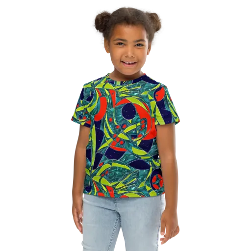 Harmonic Mirage on a Kids Crew Neck T-Shirt