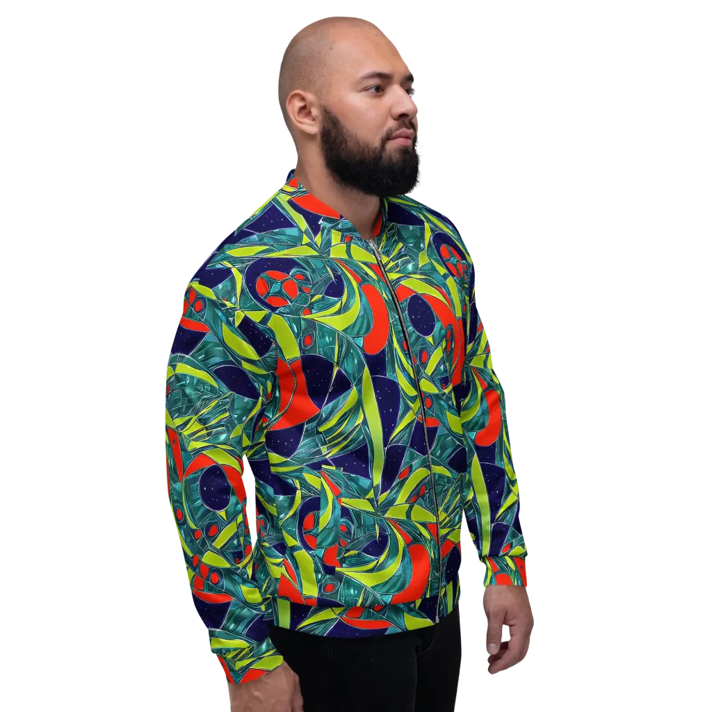 Harmonic Mirage on Bomber Jacket — Right