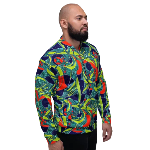 Harmonic Mirage on a Bomber Jacket