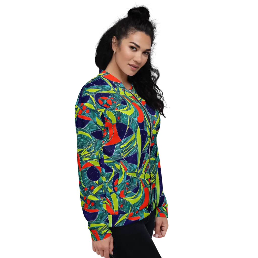 Harmonic Mirage on Bomber Jacket — Right