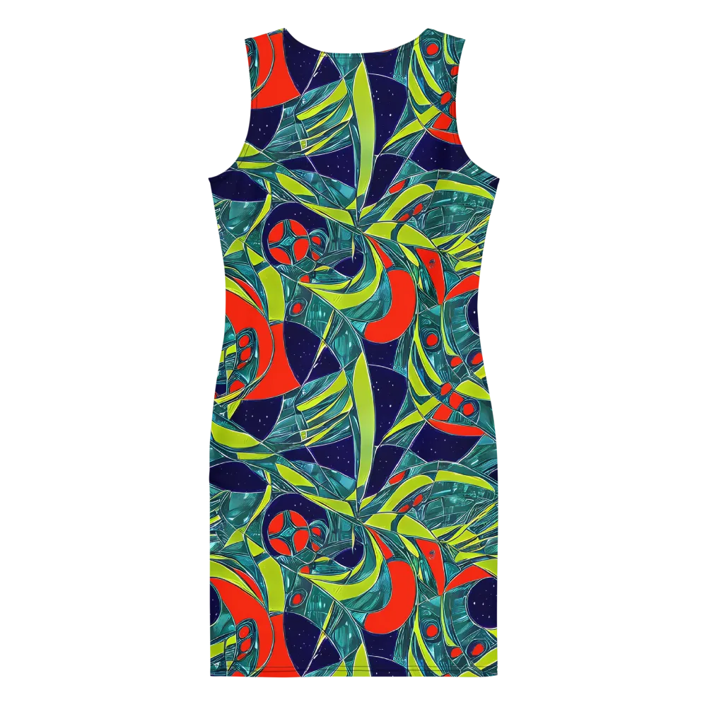 Harmonic Mirage on Bodycon Dress — Back