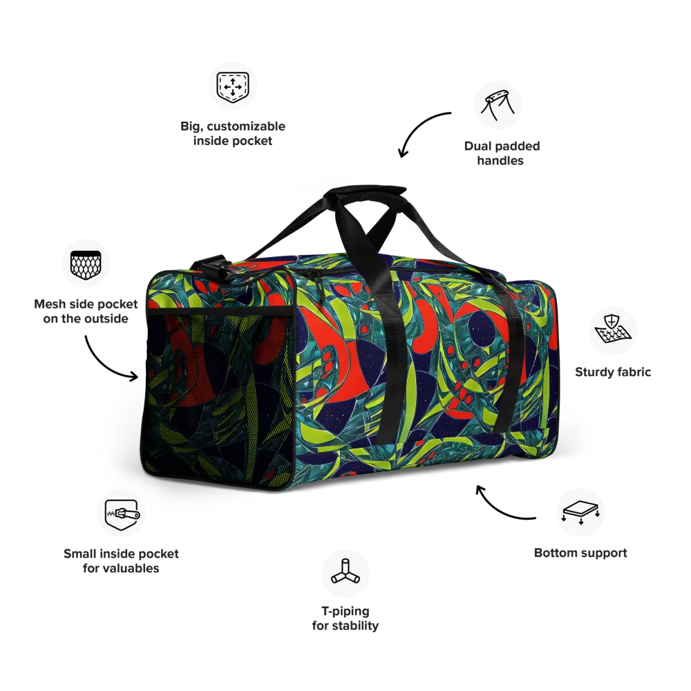 Harmonic Mirage on Duffle Bag — Right Front