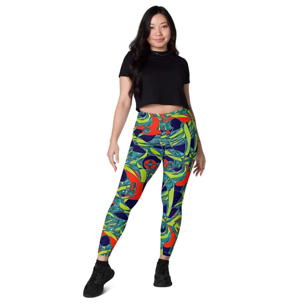 Harmonic Mirage on Leggings with Pockets — Front