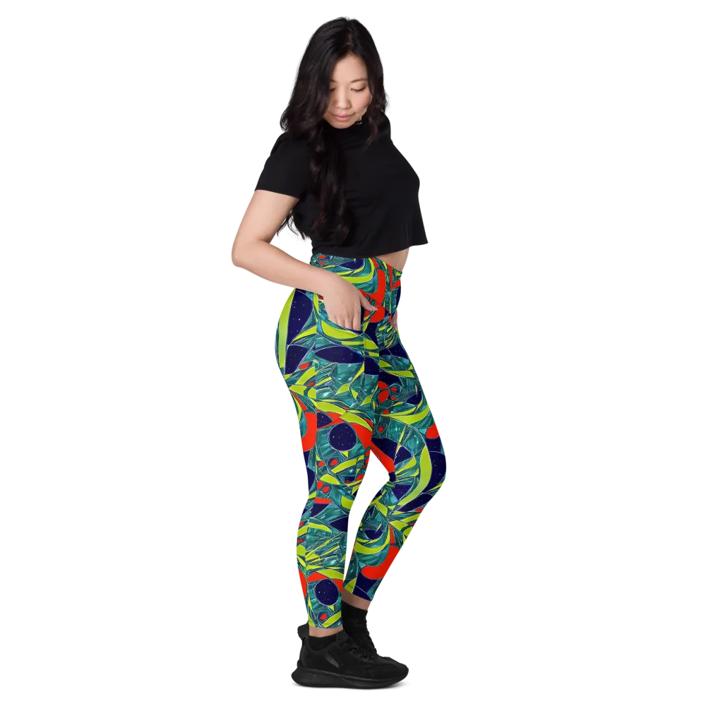 Harmonic Mirage on Leggings with Pockets — Right