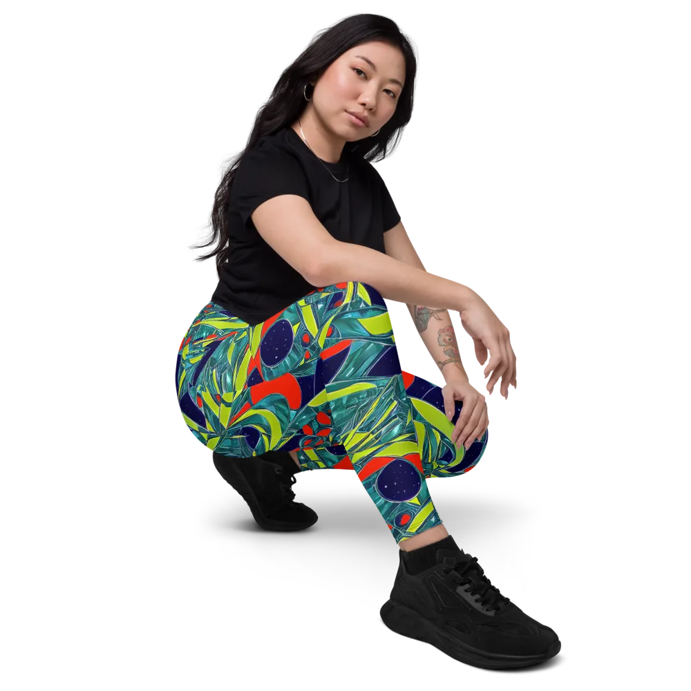 Harmonic Mirage on Leggings with Pockets — Right Front