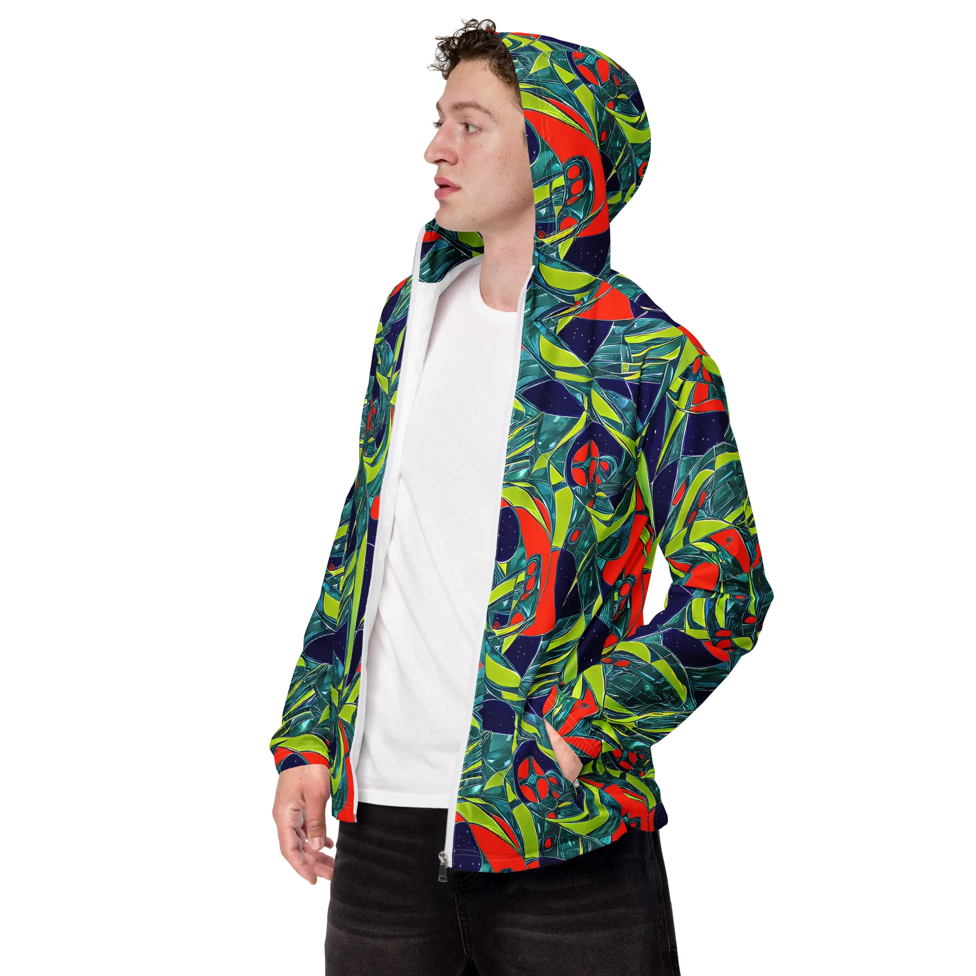 Harmonic Mirage on Men's Windbreaker — Left Front