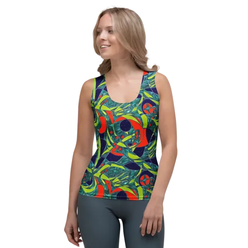 Harmonic Mirage on a Women's Tank Top