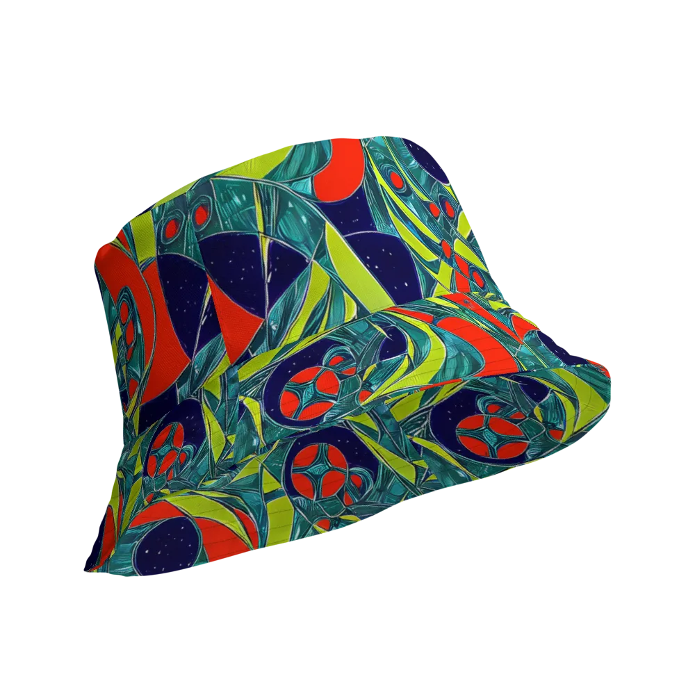 Harmonic Mirage on Reversible Bucket Hat — Product details Outside