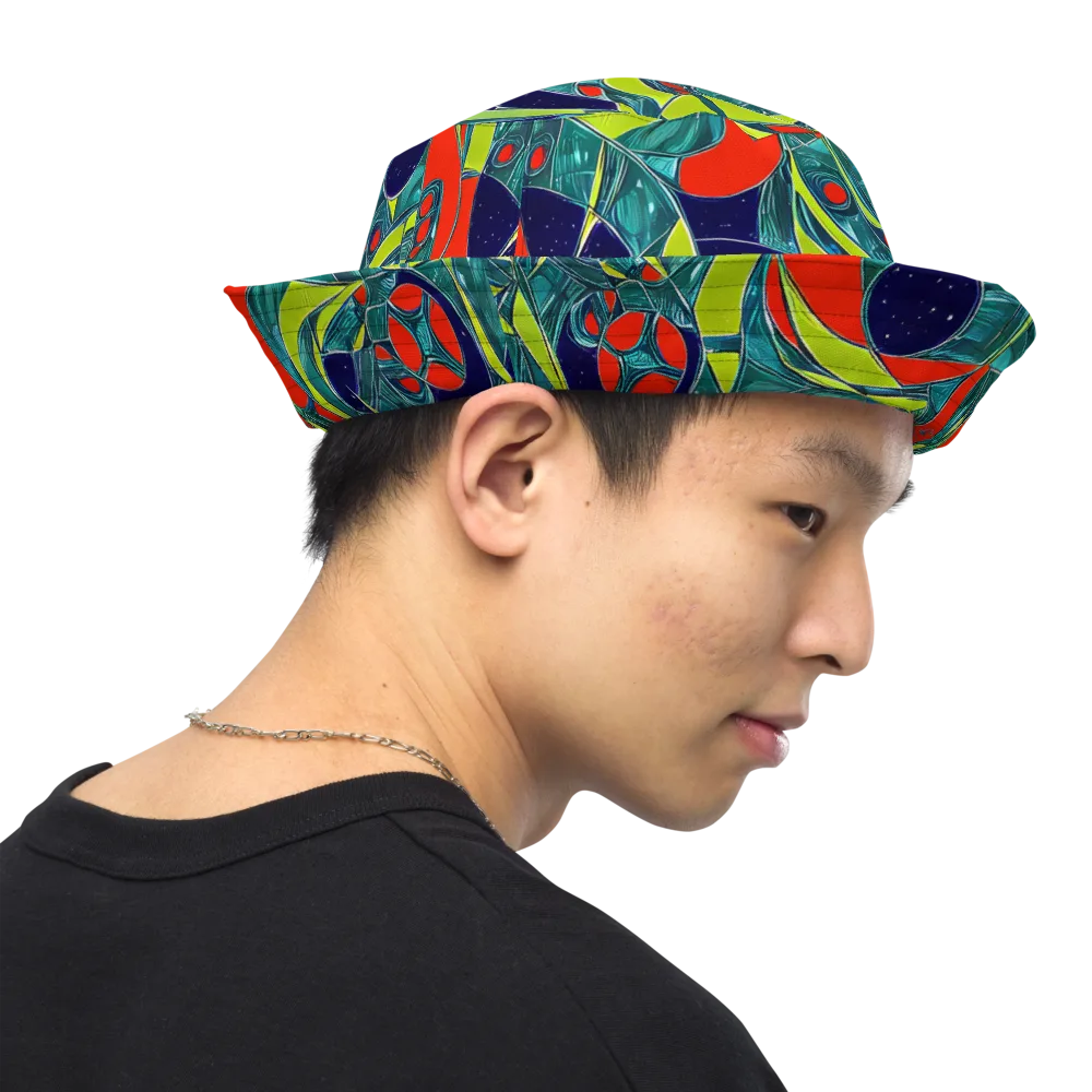 Harmonic Mirage on Reversible Bucket Hat — Right Outside