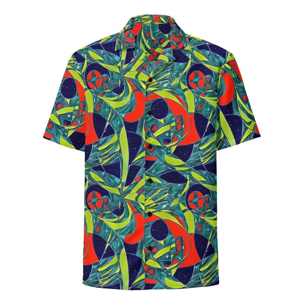 Harmonic Mirage on Button Shirt — Front