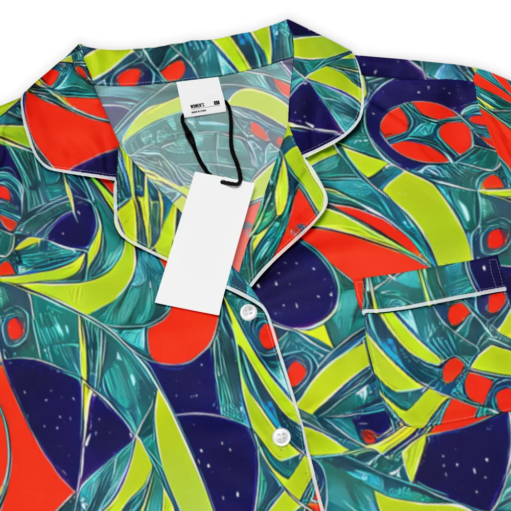 Harmonic Mirage on Women's Short Sleeve Pajama Top — Product details