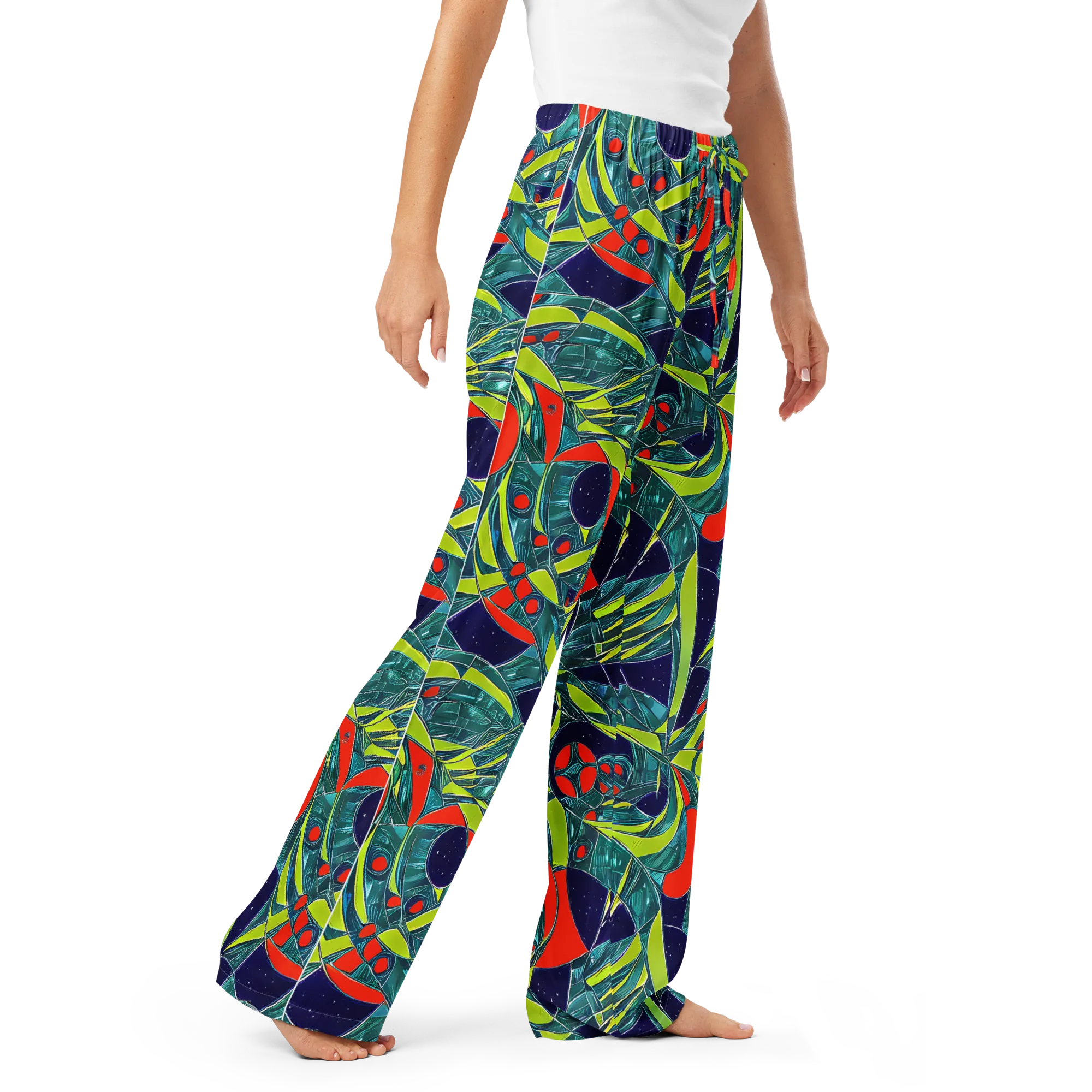 Harmonic Mirage on Women's Pajama Pants — Right Front