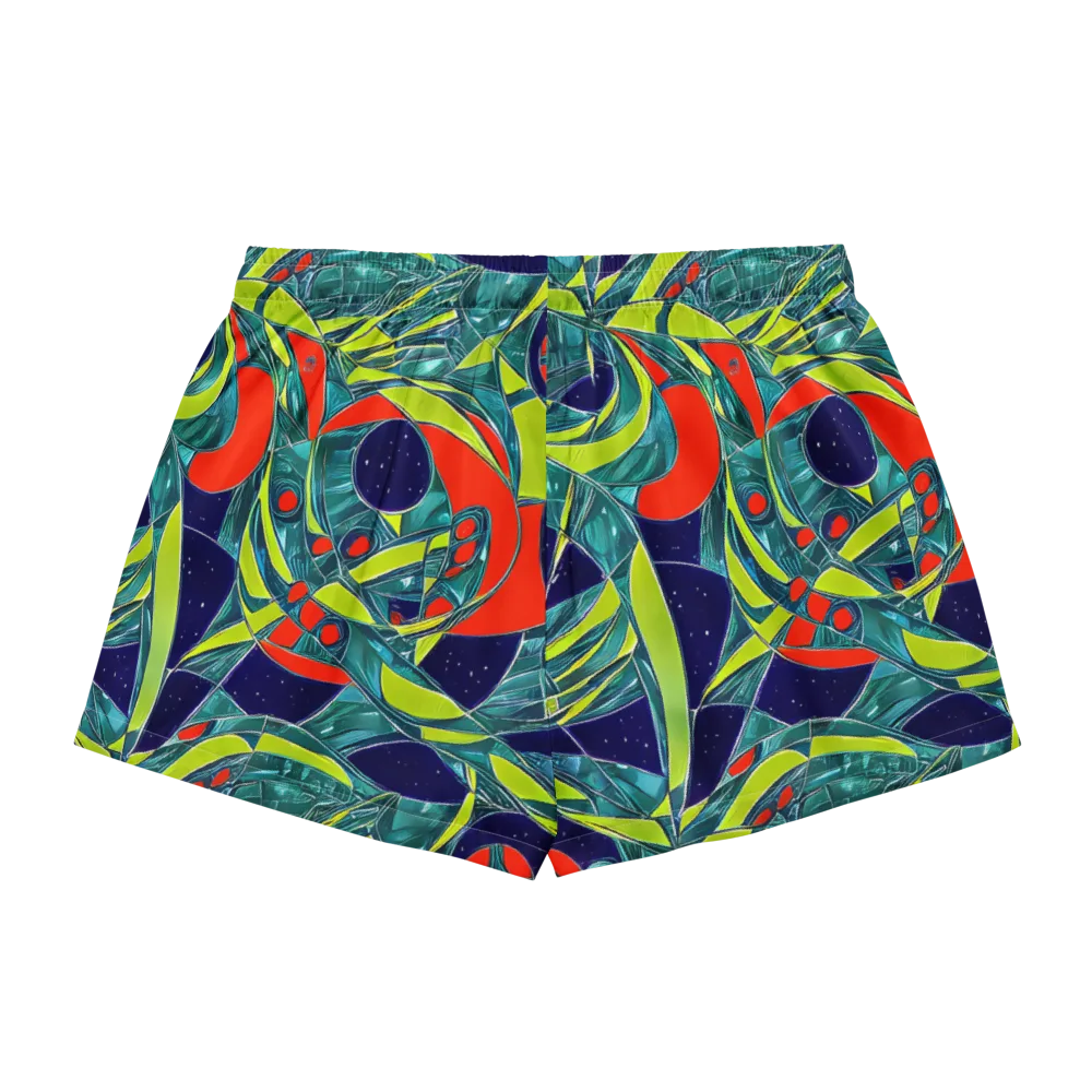 Harmonic Mirage on Women's Pajama Shorts — Back