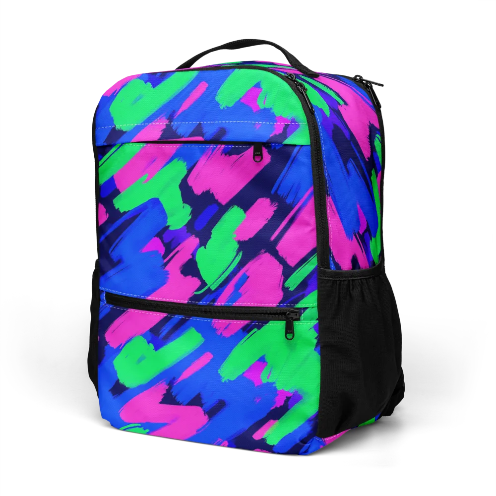 Electric Stroke on Utility Backpack — Left Front
