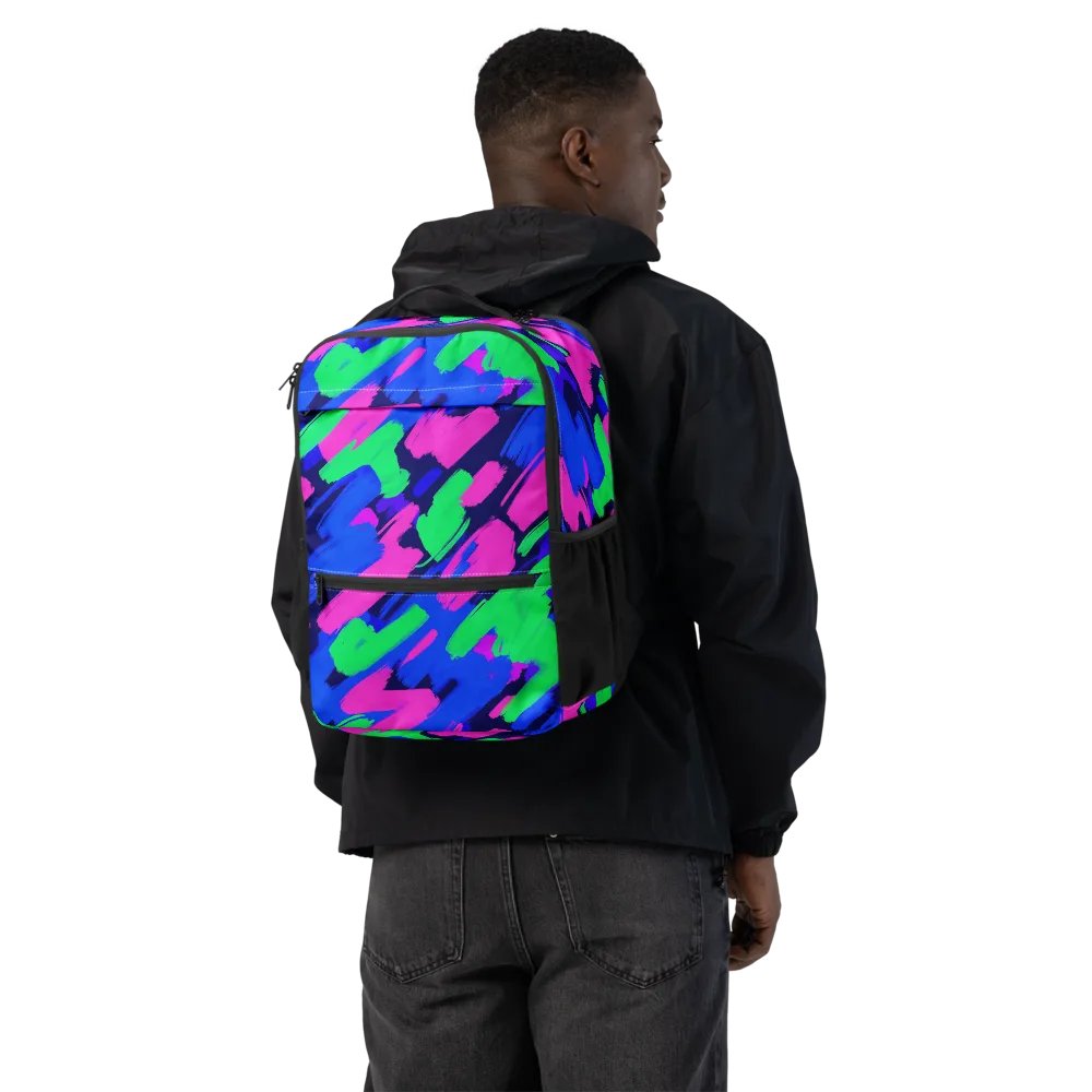 Electric Stroke on Utility Backpack — Back