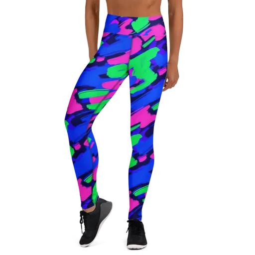 Electric Stroke on a Yoga Leggings