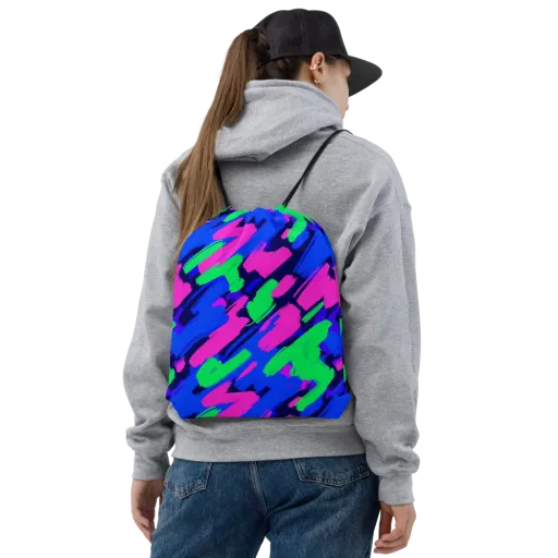 Electric Stroke on a Drawstring Bag