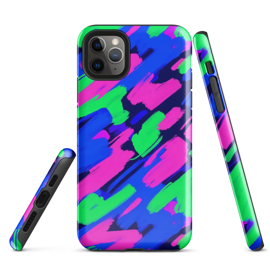 Electric Stroke on Tough Case for iPhone® — Front