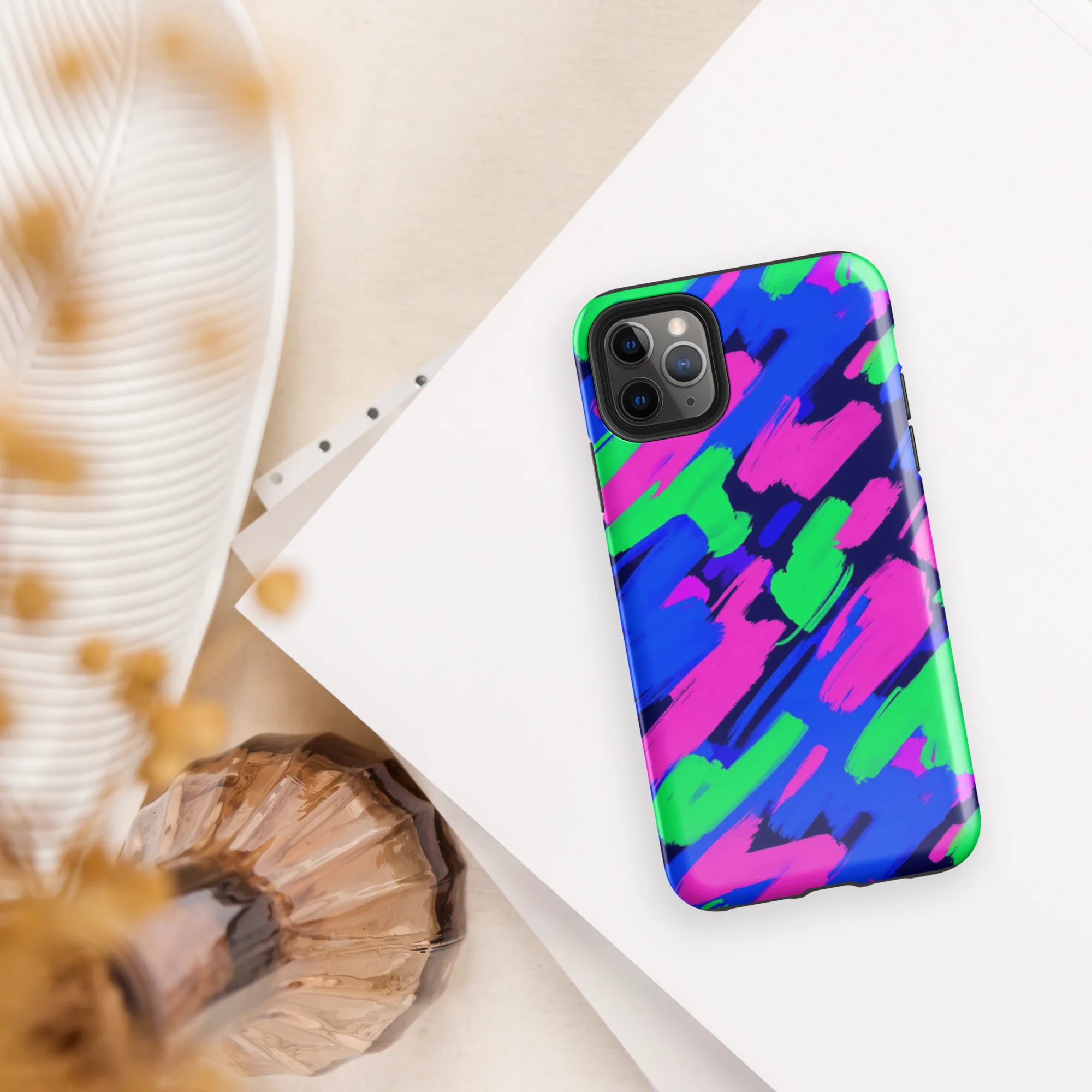 Electric Stroke on Tough Case for iPhone® — Front