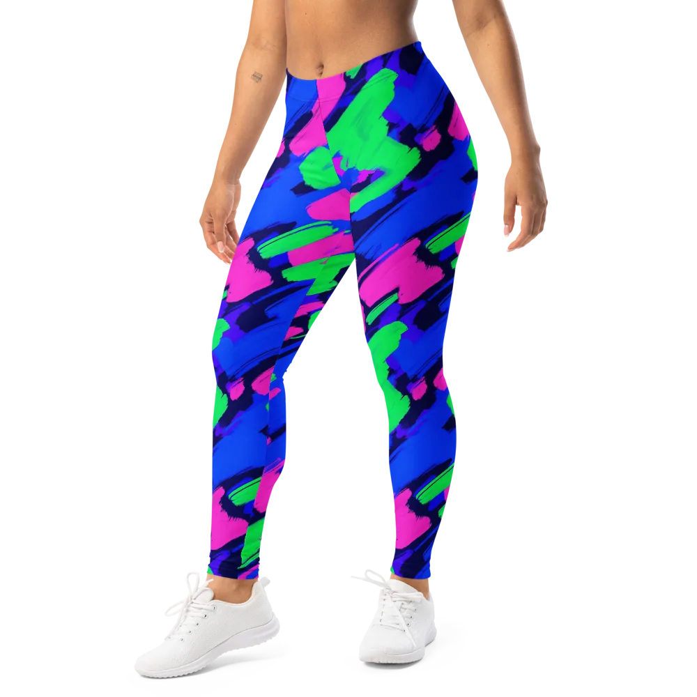 Electric Stroke on Leggings — Left Front