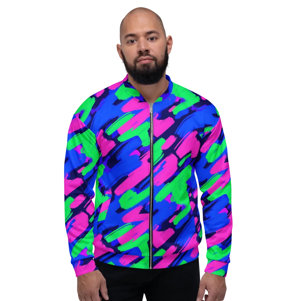 Electric Stroke on Bomber Jacket — Front