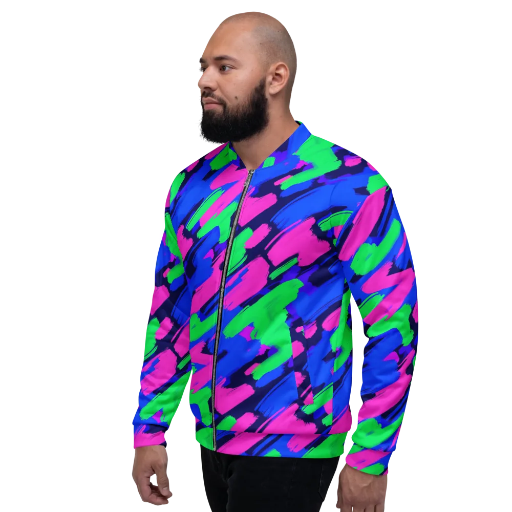 Electric Stroke on Bomber Jacket — Left