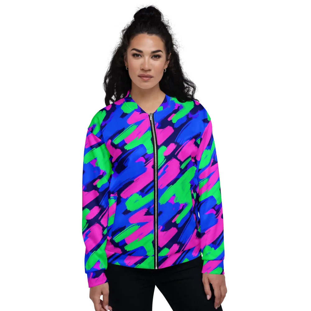 Electric Stroke on Bomber Jacket — Front