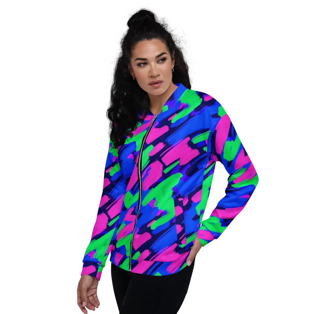 Electric Stroke on Bomber Jacket — Left