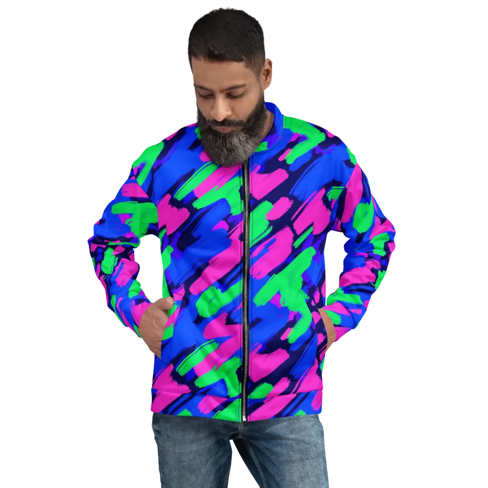 Electric Stroke on Bomber Jacket — Front