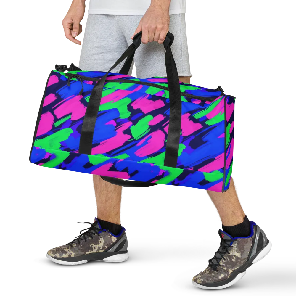 Electric Stroke on Duffle Bag — Front