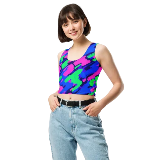Electric Stroke on a Crop Top