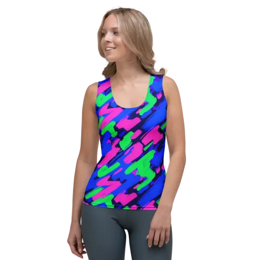Electric Stroke on a Women's Tank Top