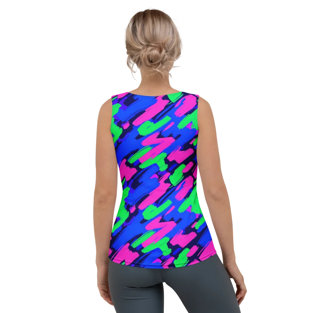 Electric Stroke on Women's Tank Top — Back