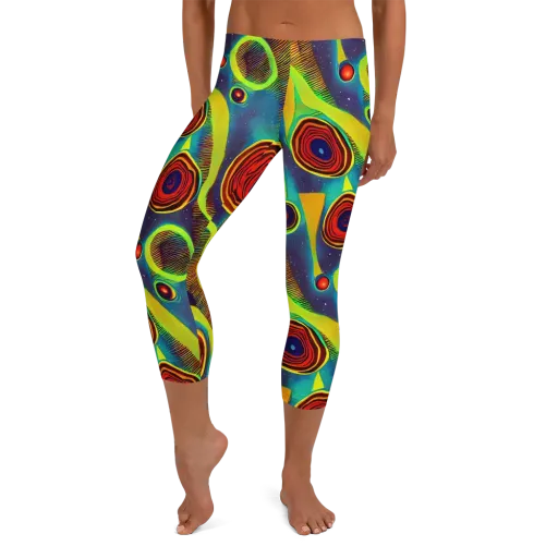 Galactic Pulse on a Capri Leggings