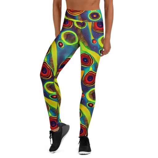 Galactic Pulse on a Yoga Leggings
