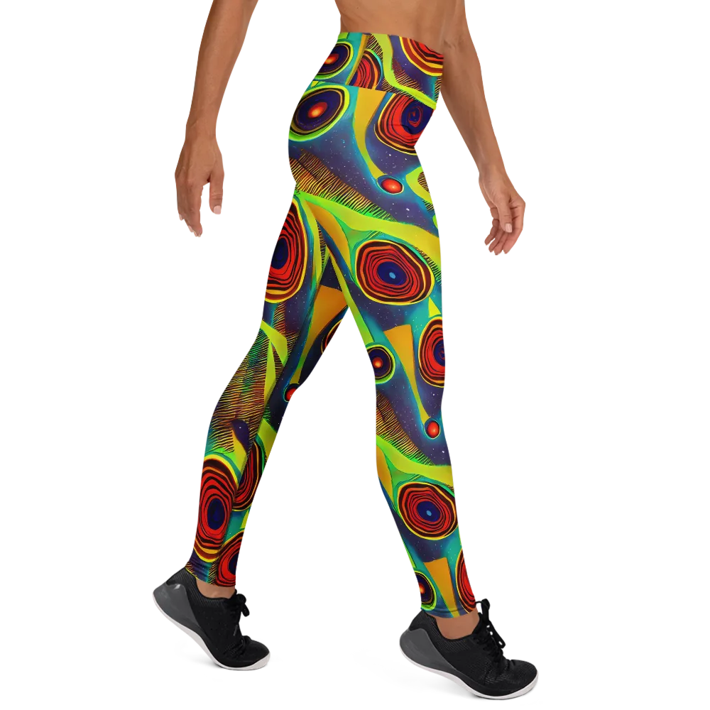 Galactic Pulse on Yoga Leggings — Right