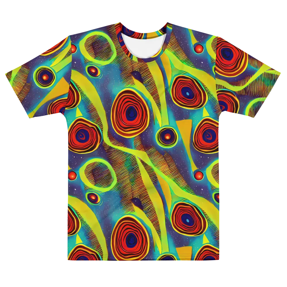 Galactic Pulse on Men's Cotton Crew Neck T-Shirt — Front