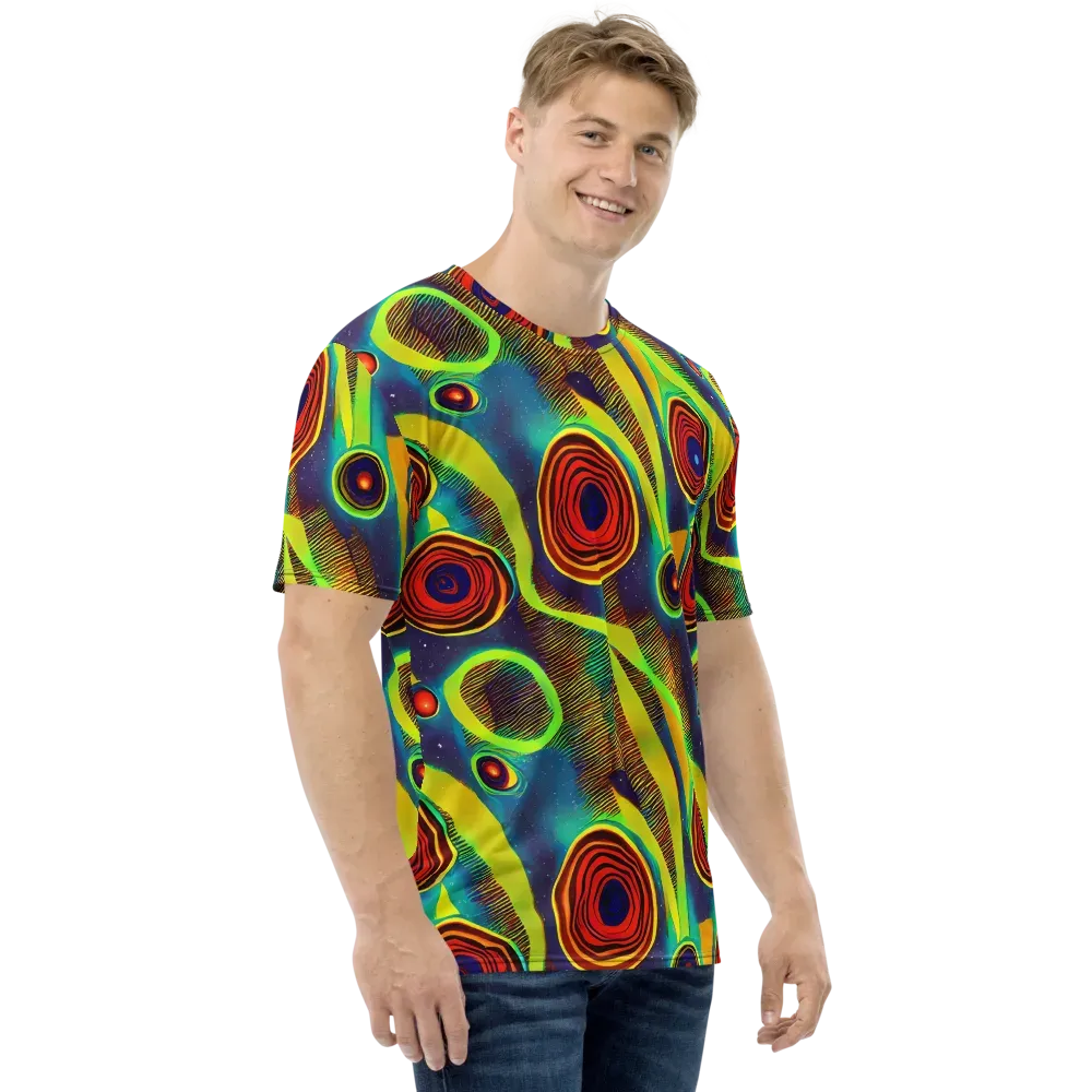 Galactic Pulse on Men's Crew Neck T-Shirt — Right