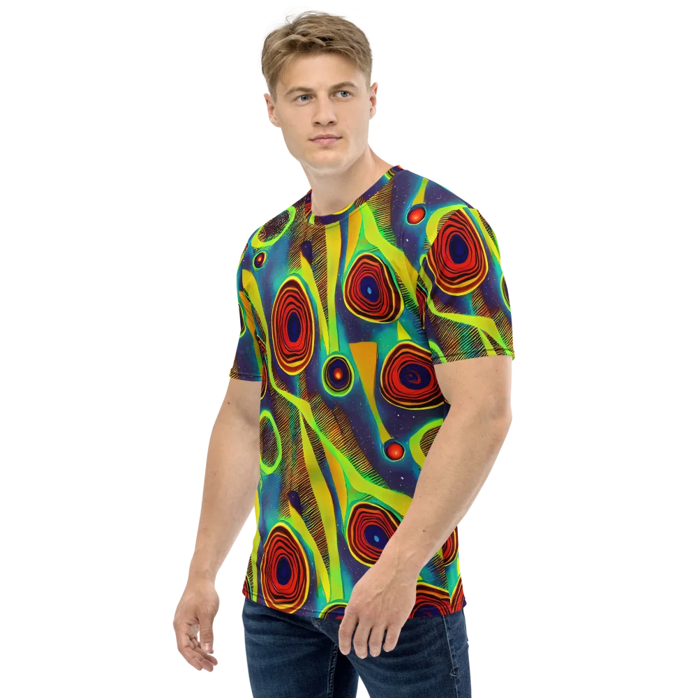 Galactic Pulse on Men's Crew Neck T-Shirt — Left