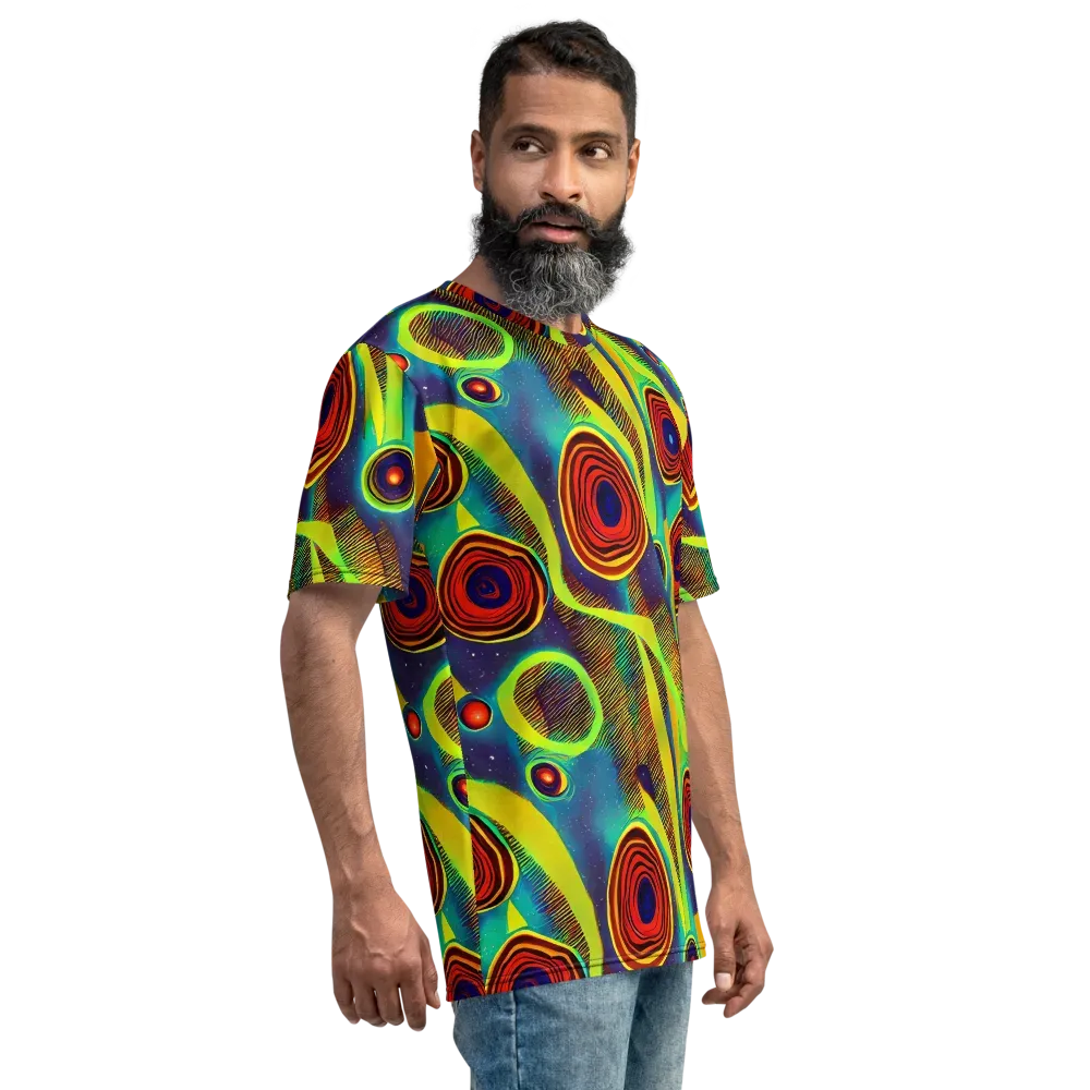 Galactic Pulse on Men's Crew Neck T-Shirt — Right