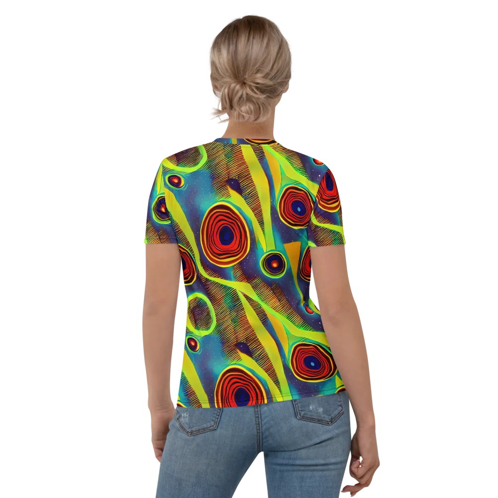Galactic Pulse on Women's Crew Neck T-Shirt — Back