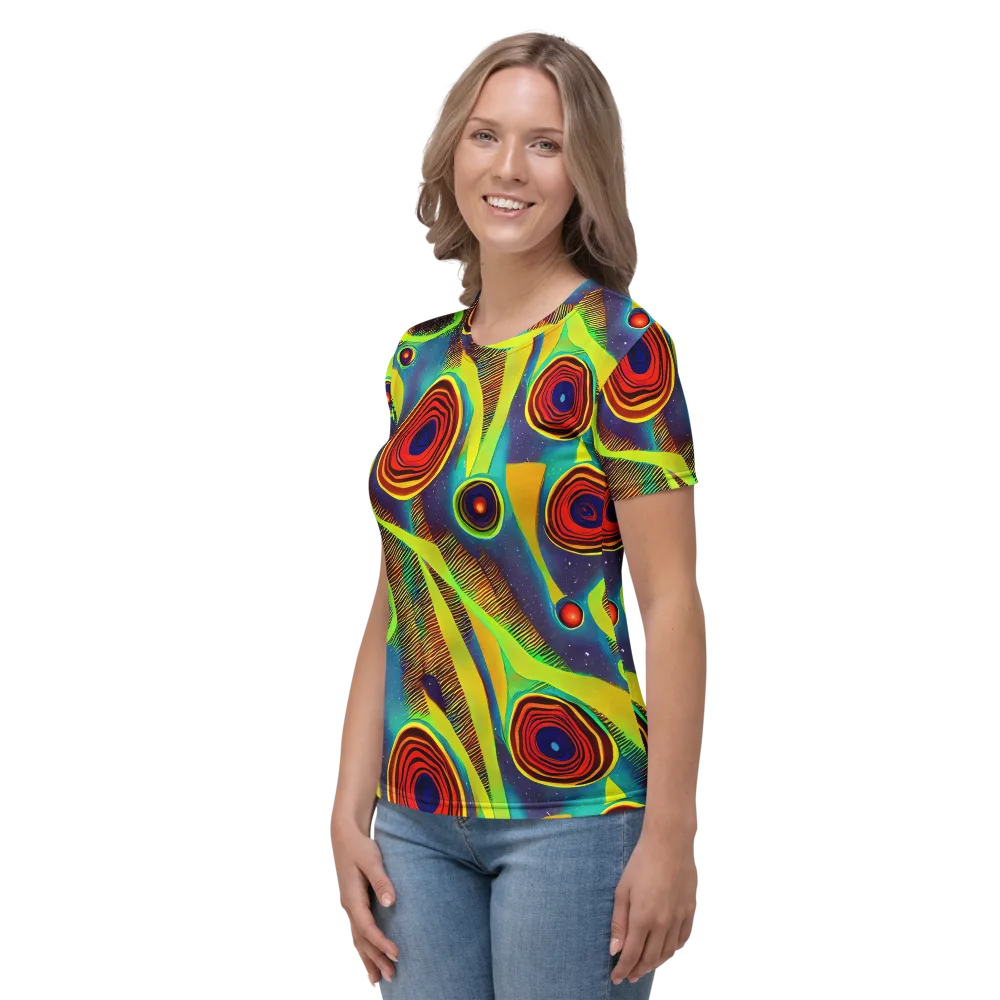 Galactic Pulse on Women's Crew Neck T-Shirt — Left