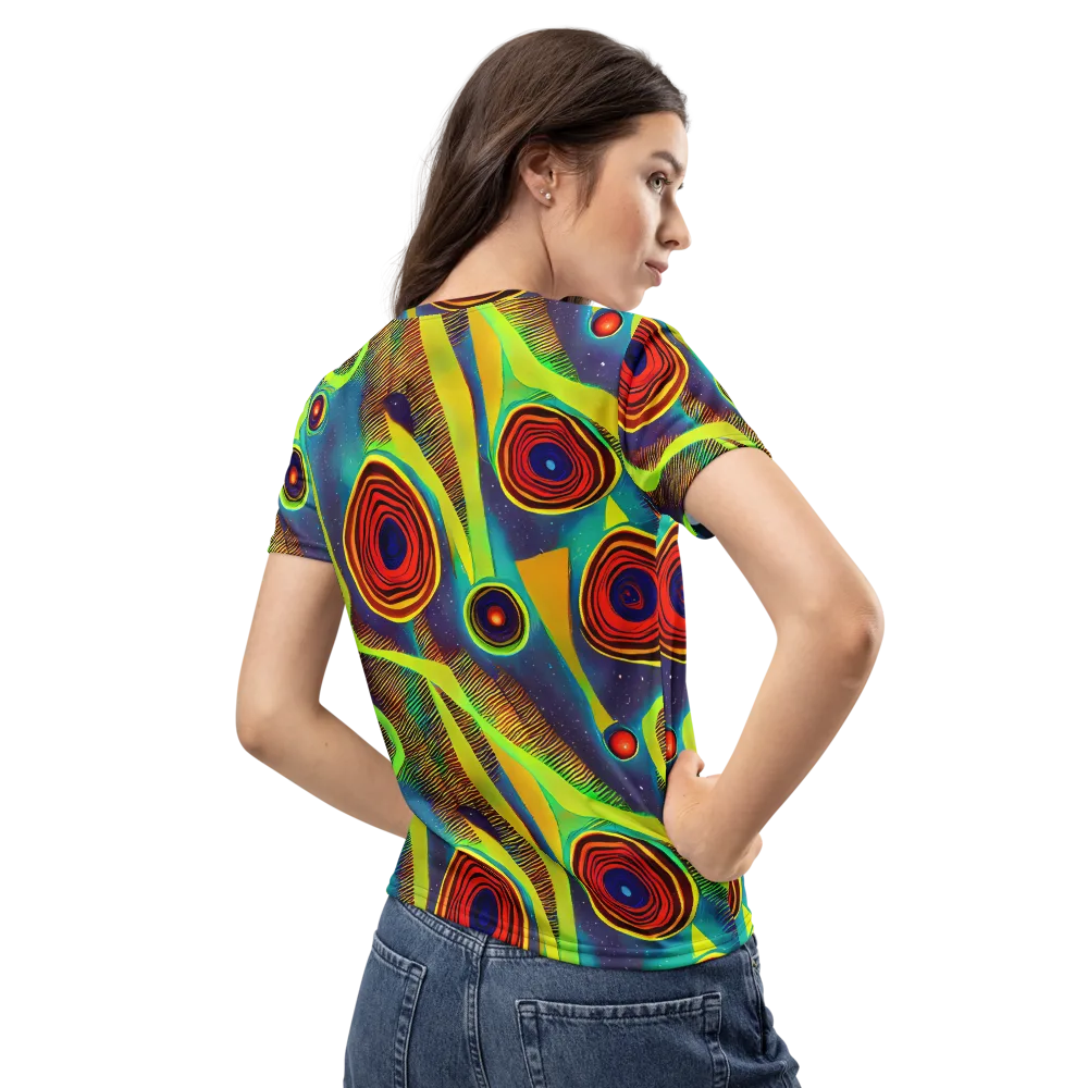 Galactic Pulse on Women's Crew Neck T-Shirt — Back